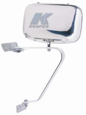 H3661 – K-SOURCE Exterior Mirror, OEM Replacement Single Chrome Manual Foldaway Without Heated Mirrors Without Turn S...